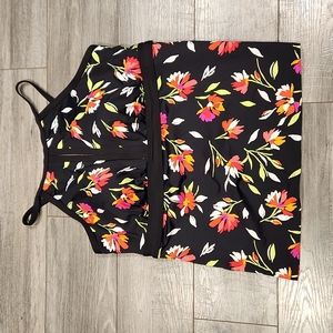 EUC LAND'S END Women's sz 16 Swimsuit Top w/ built in bra